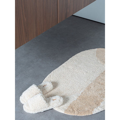 Bowie Bath Mat - Creme Oval 60 x 100 cm