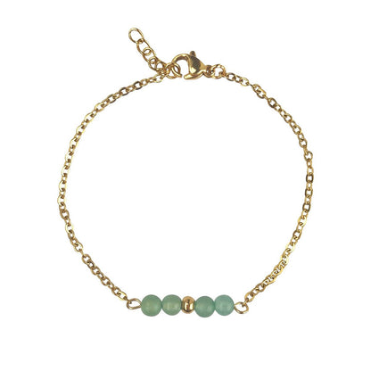 Armbandje Aventurijn - Goud