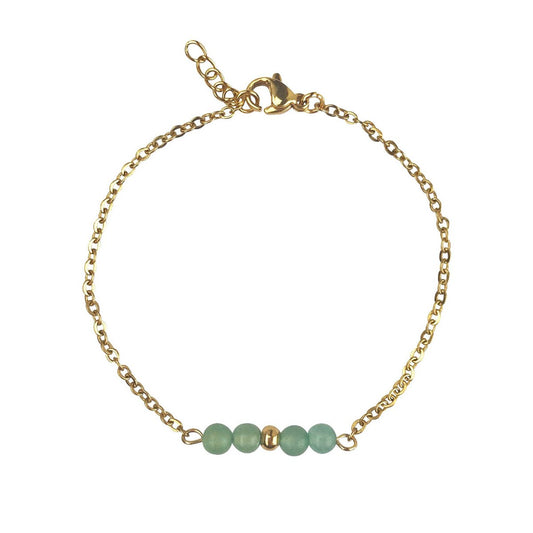 Armbandje Aventurijn - Goud