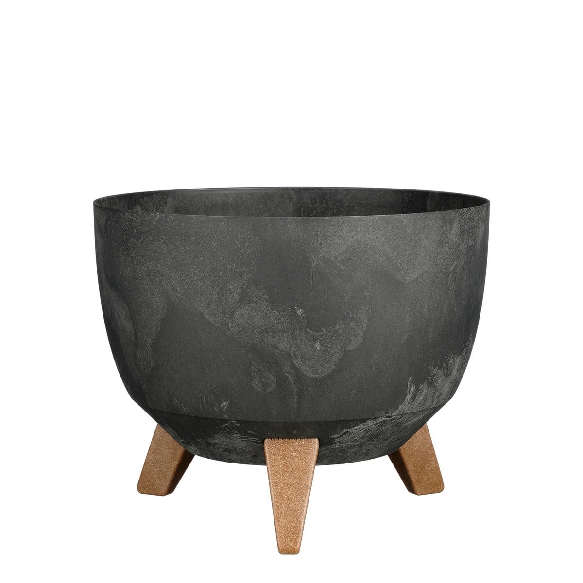 Outdoor planter Doppio Black