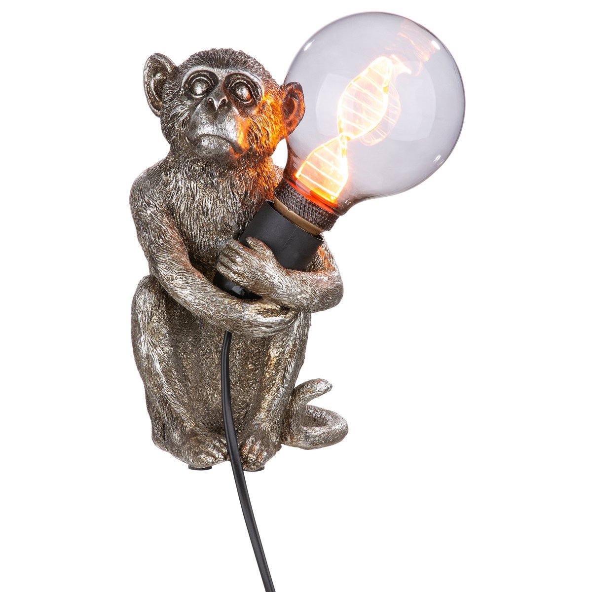 Poly lamp "Monkey" antique silver