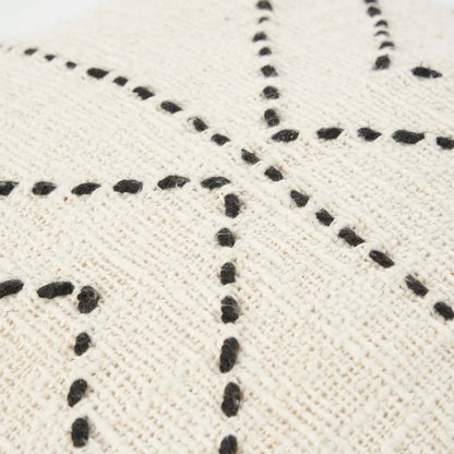 The Tribal Cushion Cover - Natural Black