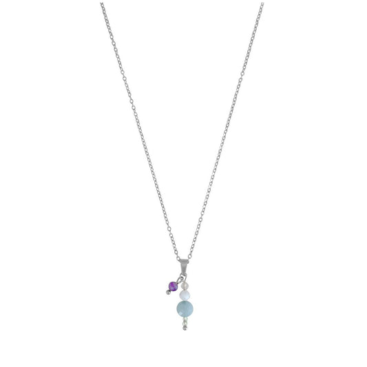 Harmony Gemstone Necklace - Silver