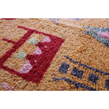 Pure wool Moroccan Berber rug 151 x 248 cm