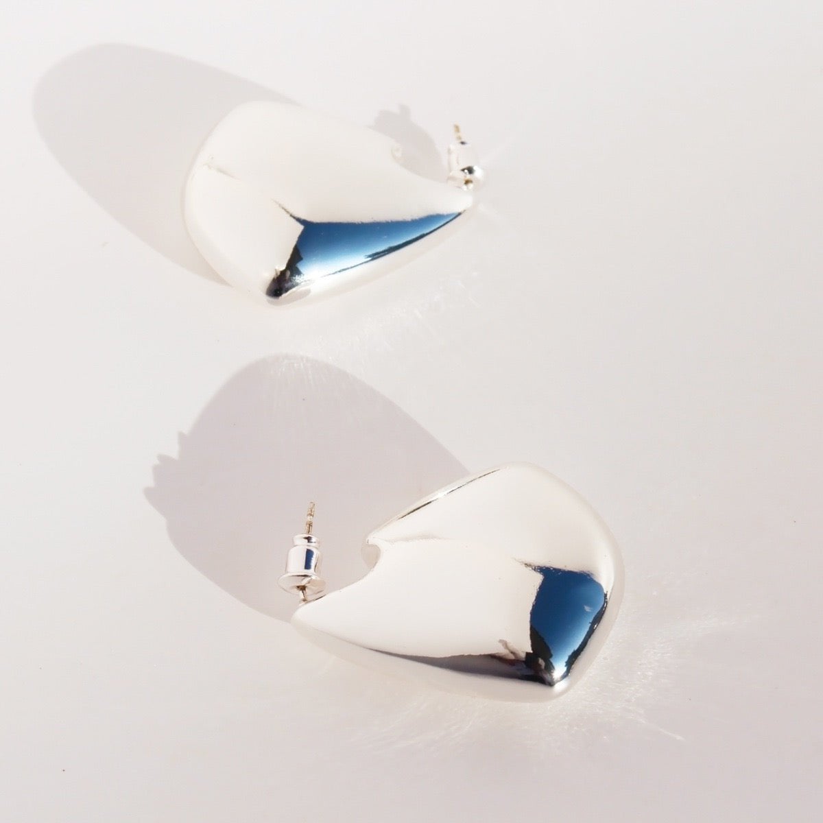 Sculptural Teardrop Statement Earrings