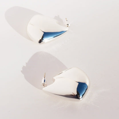 Sculptural Teardrop Statement Earrings