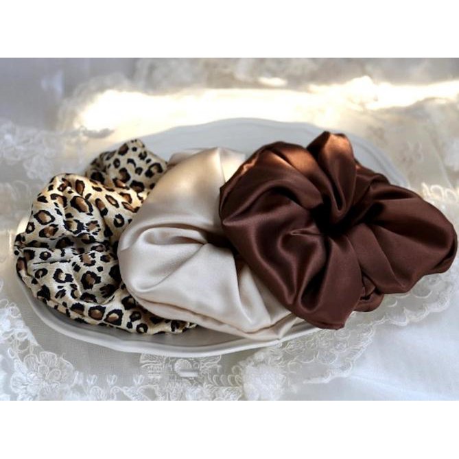 Luxurious 100% Silk Hair Scrunchie - 6cm wide