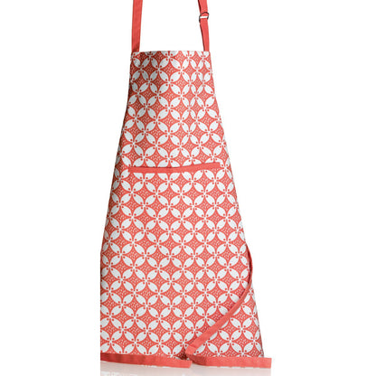 Red recycled Fatou coated kitchen apron 72 x 85