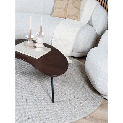 Rug Scott Dark Beige Round ø160 cm