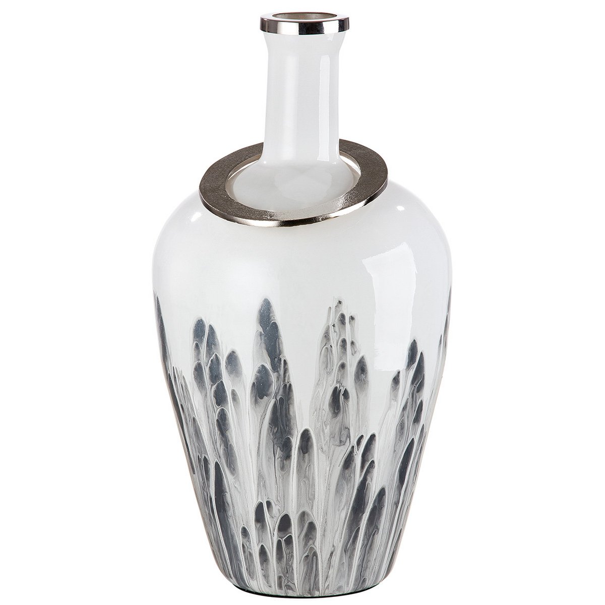 Glass vase "Statuario"