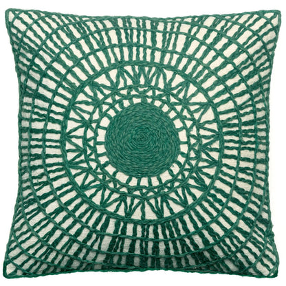 Embroidered cushion Noa Epicea 45 x 45