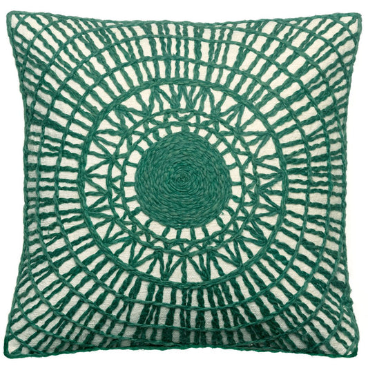 Embroidered cushion Noa Epicea 45 x 45