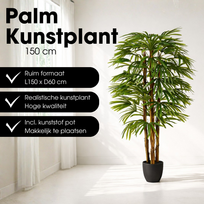 Artificial plant Raphis Palm Green