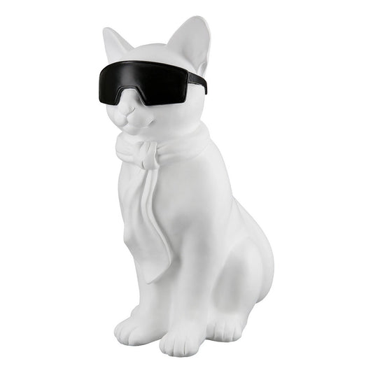 Cat "Hero Cat" H.35cm white