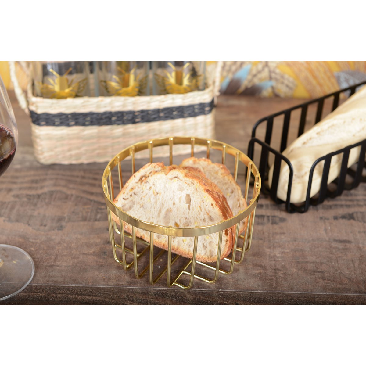 Golden bread basket