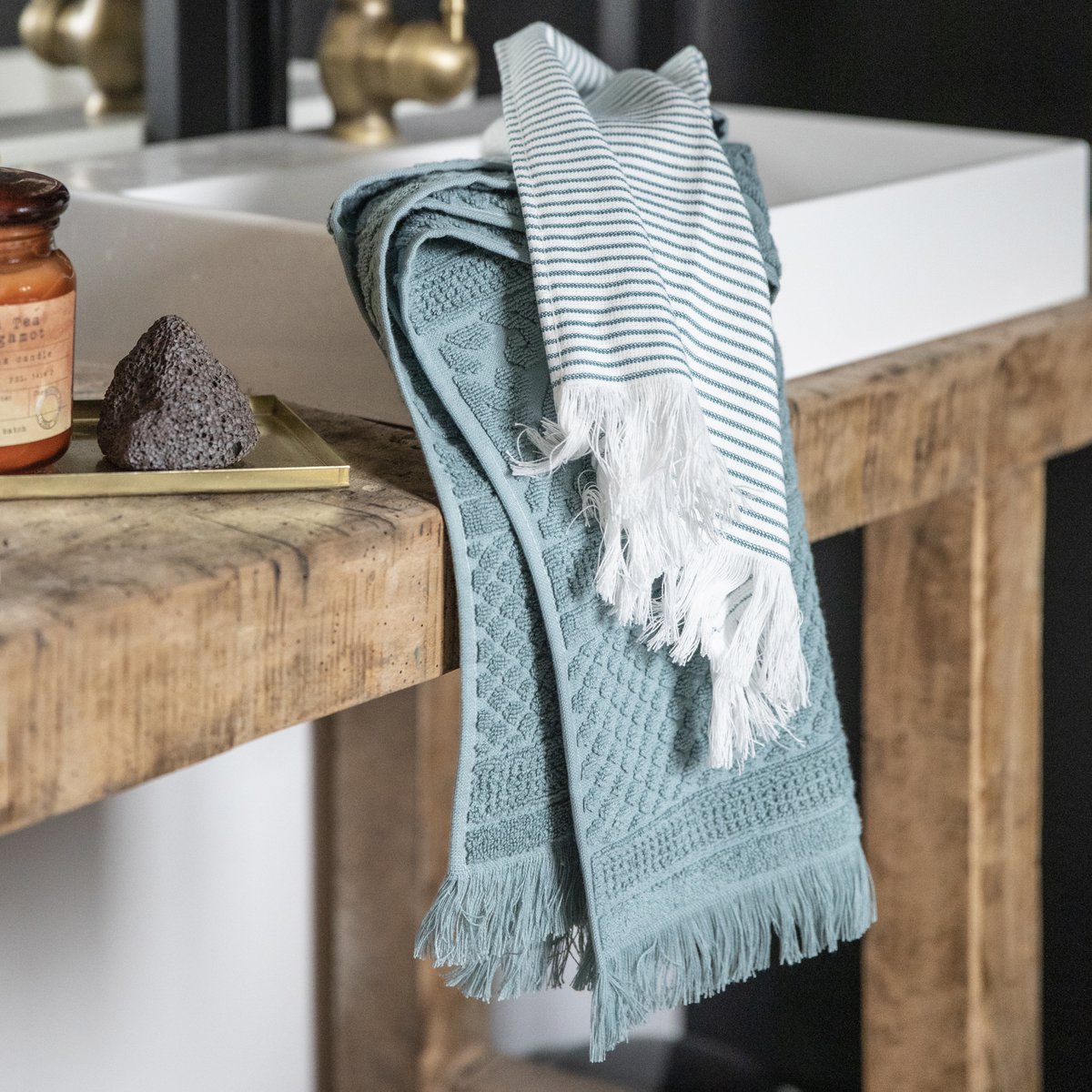 Zoe Verdigris Bath Towel