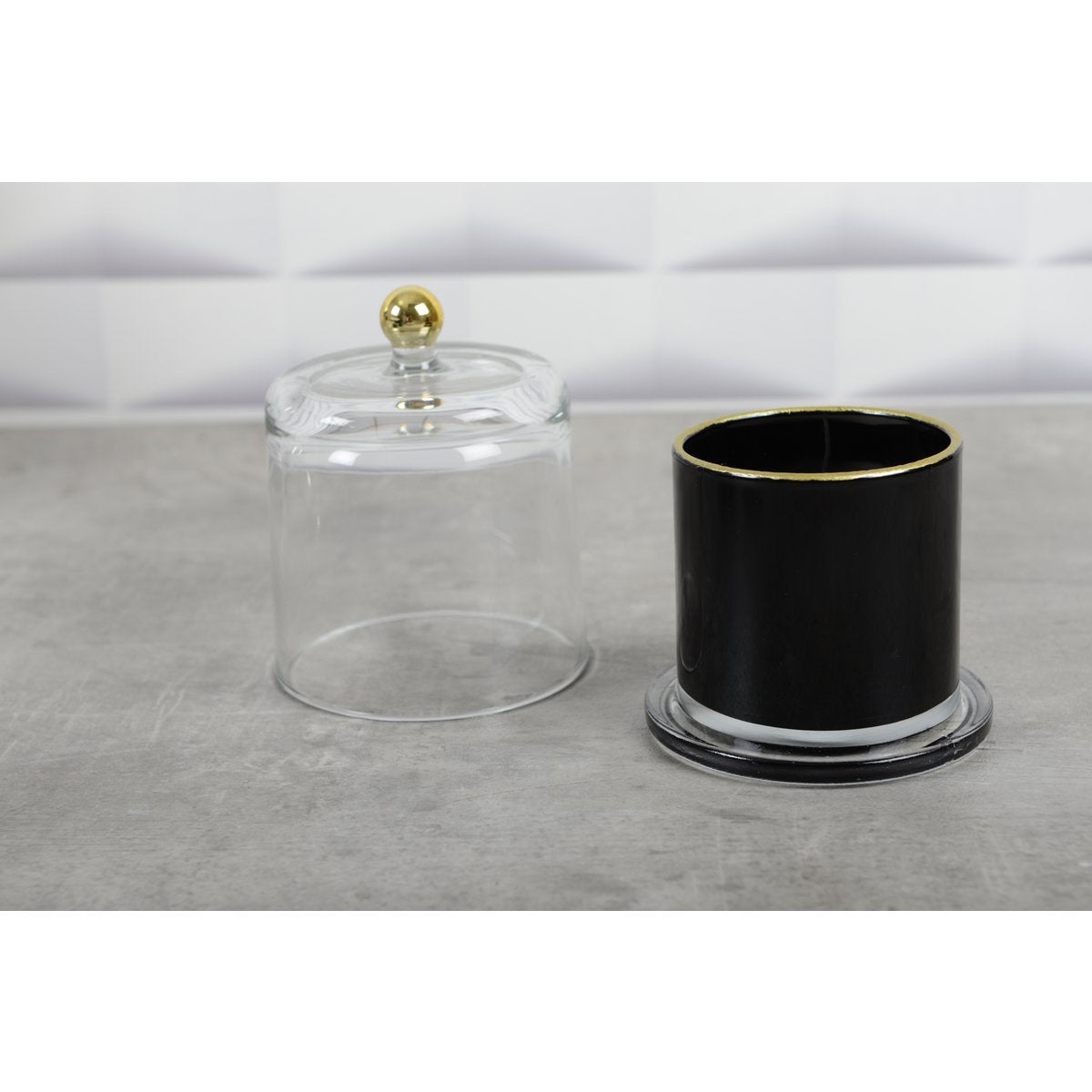 BLACK & GOLD BELL CANDLE TONKA PERFUME