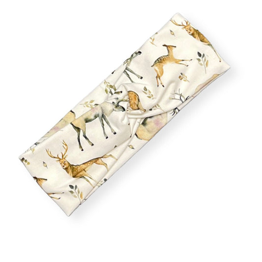 Twist headband reindeer