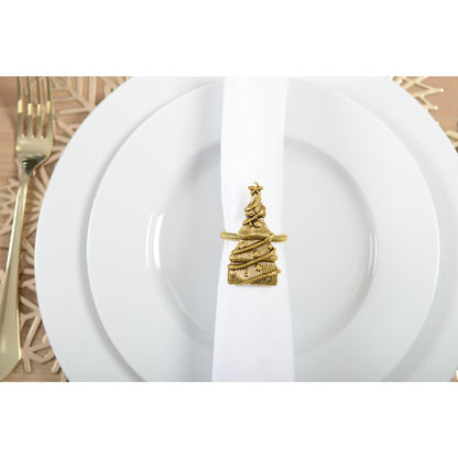 GOLD FIRST NAPKIN RING - SET OF 4