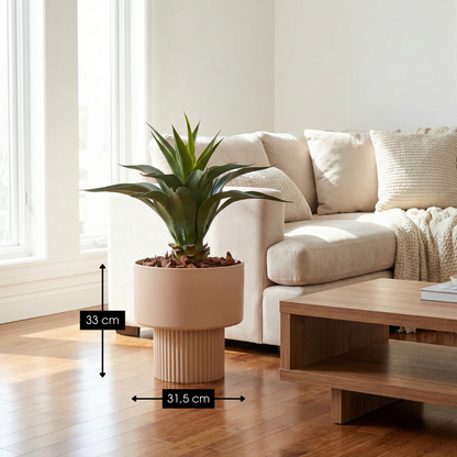 Flowerpot inside Lux Light brown