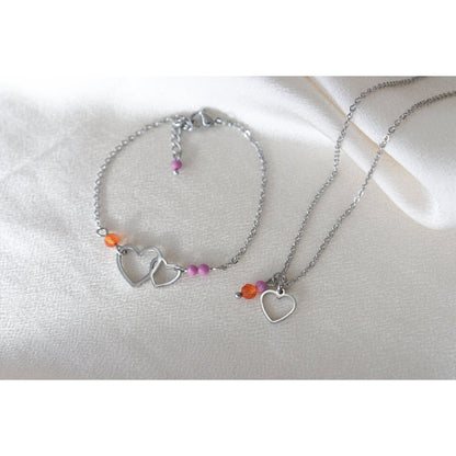 Loving and courageous bracelet - Silver