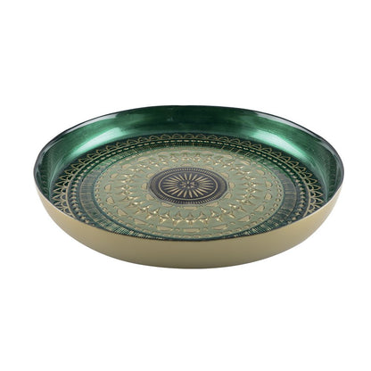 Green and black tray 34.5cm - Coachella