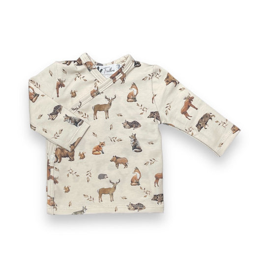 Wrap shirt wild forest animals