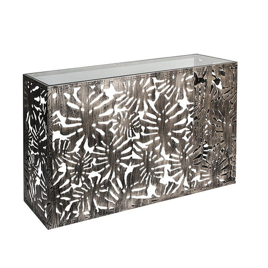 Sideboard "Flora" metal, burnished W.129cm