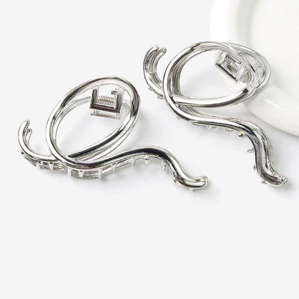 Music Cord Large Claw Metal Hair Clips