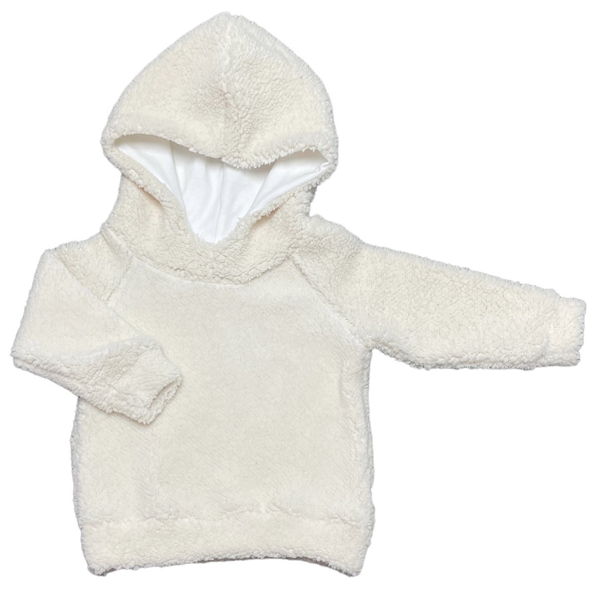 Hoodie teddy natural