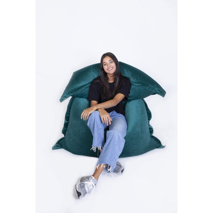 BEANBAG VELVET - forrest green