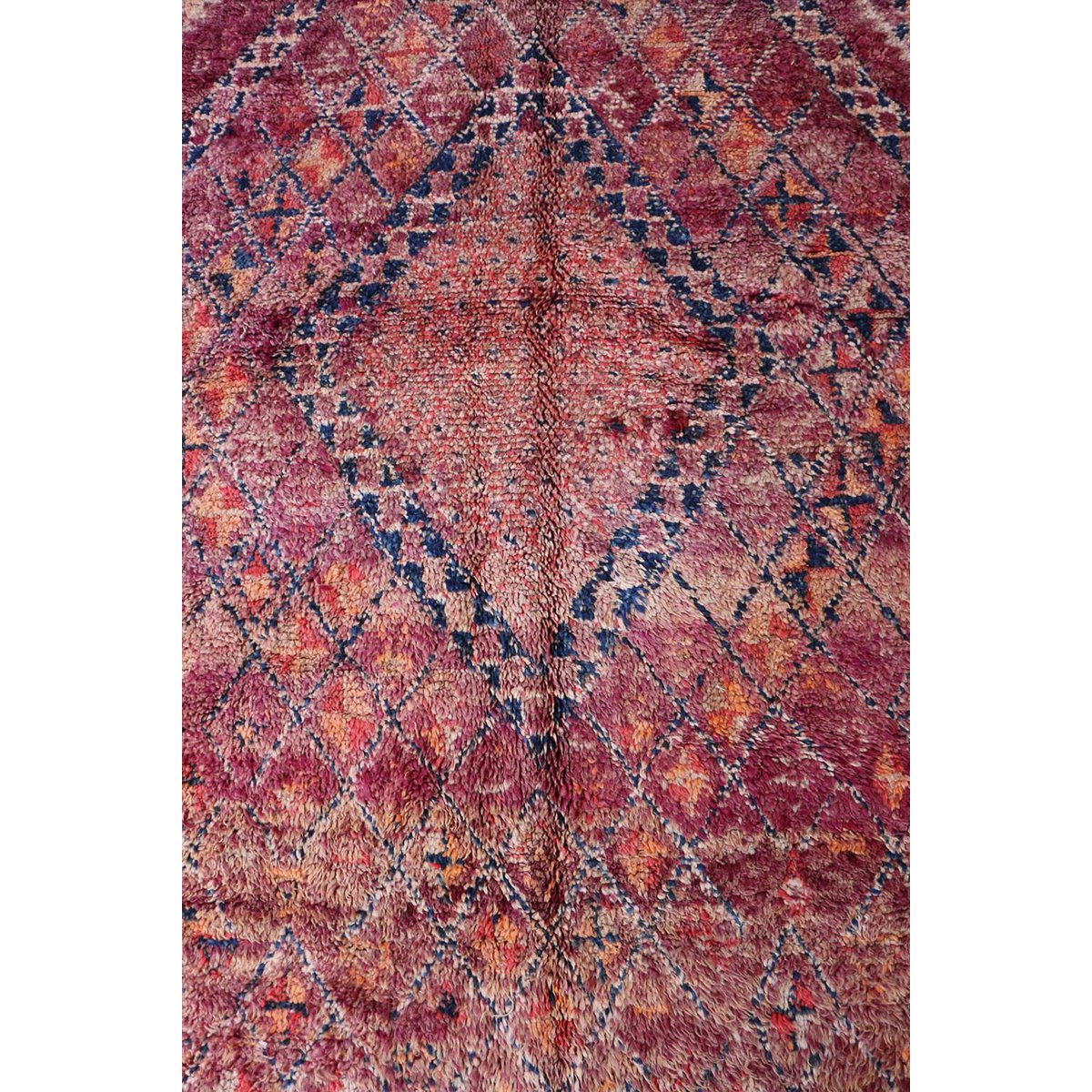 Pure wool Moroccan Berber rug 186 x 367 cm