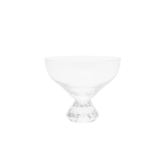 Saladier with diamond foot 22.5x22.5x16.5cm