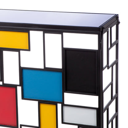 Mondrian side table, H.81 cm