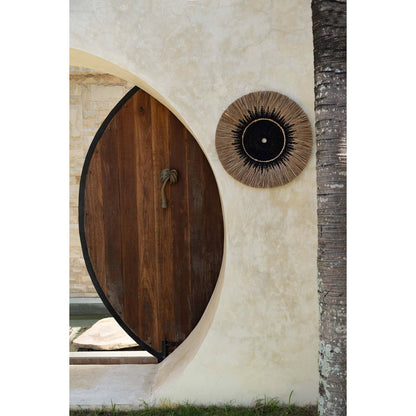 The Raffia Macramé Wall Deco - Black Natural