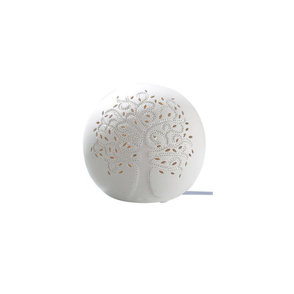 Porcelain lamp ball tree of life