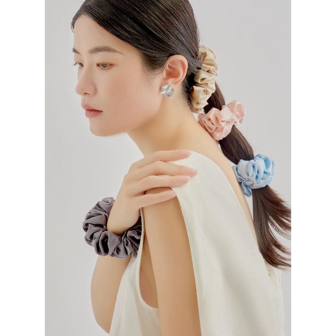 Luxurious 100% Silk Hair Scrunchie - 6cm wide