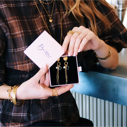 "Femme Fatale" statement earrings