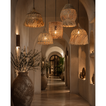 The Abaca Hoola Pendant - Natural - L