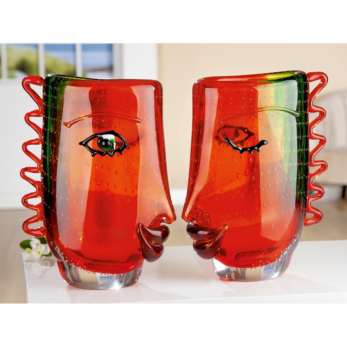 Glasart design vase “Visuale”