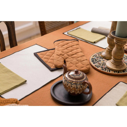 Grace Caramel recycled kitchen glove/potholder set 15 x 32