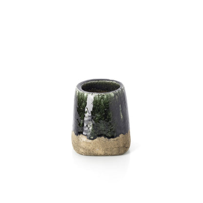 The Moss Conical Planter - Concrete Green - S