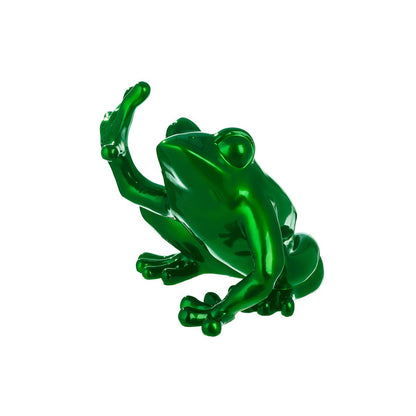 Figure frog green H.35 cm