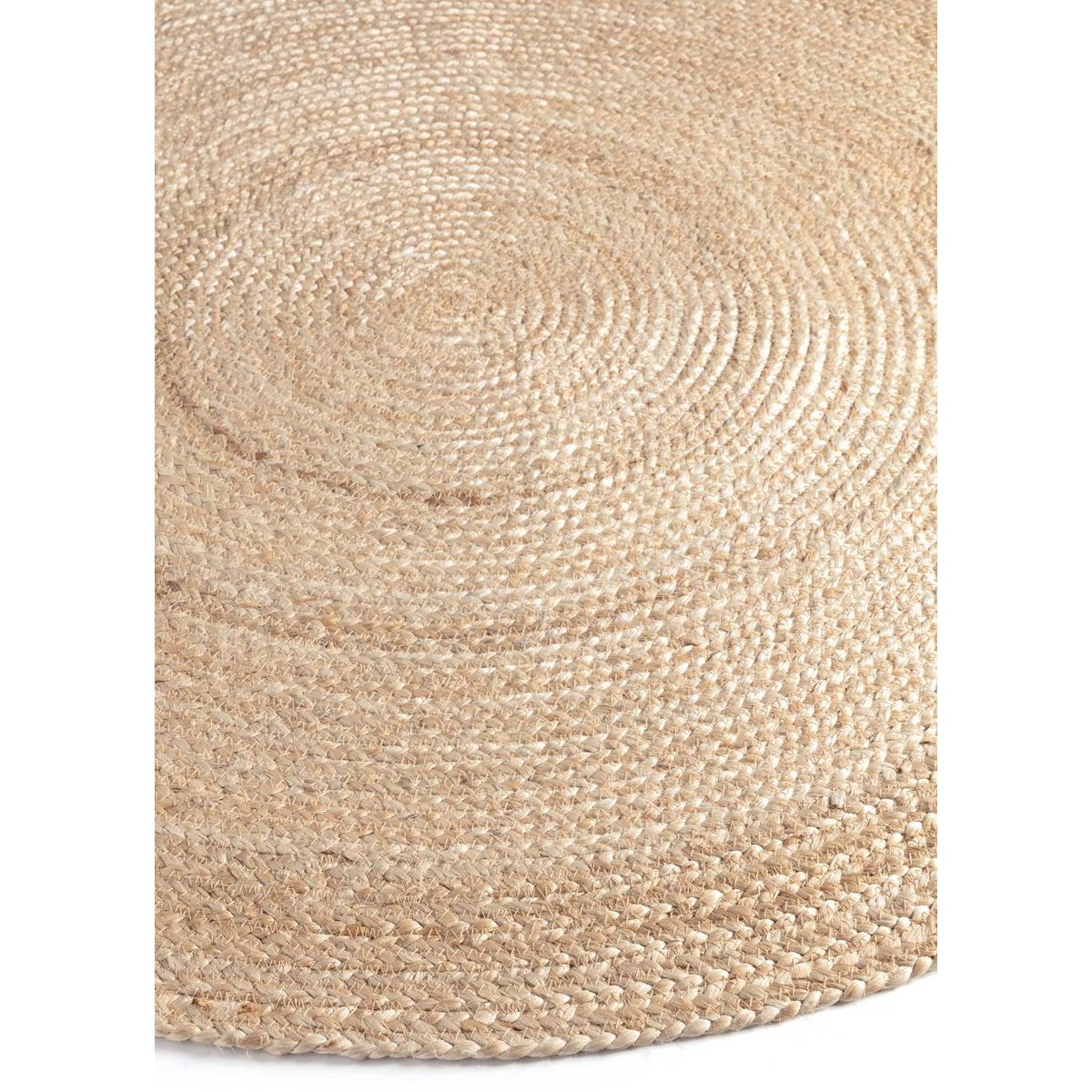 Natural jute round rug NATURA