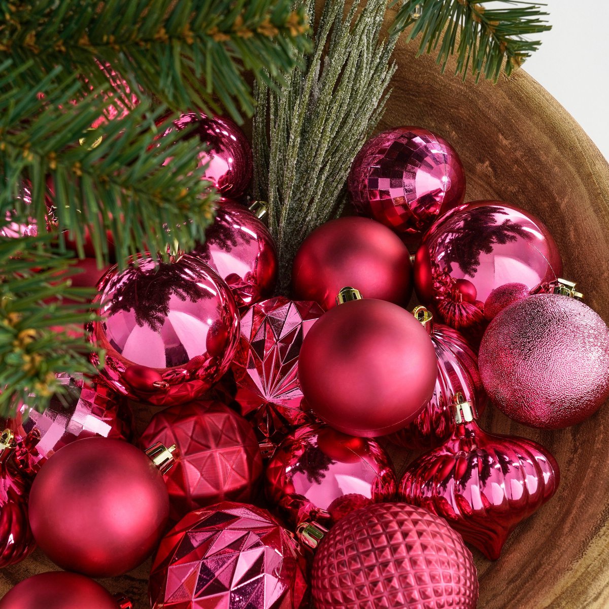 Christmas ball set Fuchsia