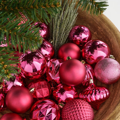 Christmas ball set Fuchsia