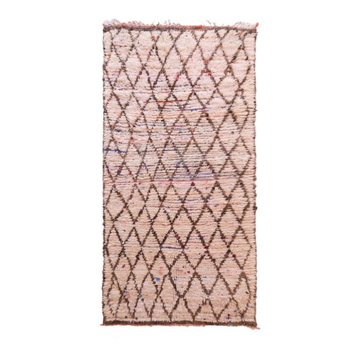 Pure wool Moroccan Berber rug 103 x 230 cm