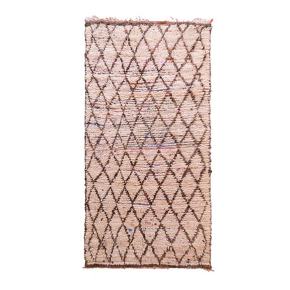 Pure wool Moroccan Berber rug 103 x 230 cm