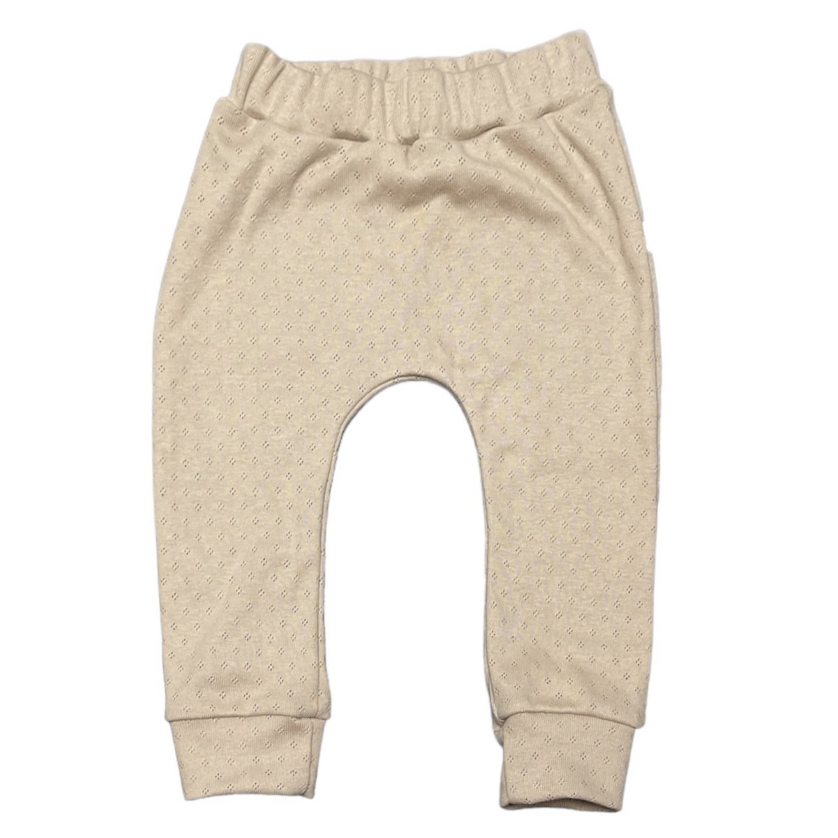 Jogger pointelle dark beige