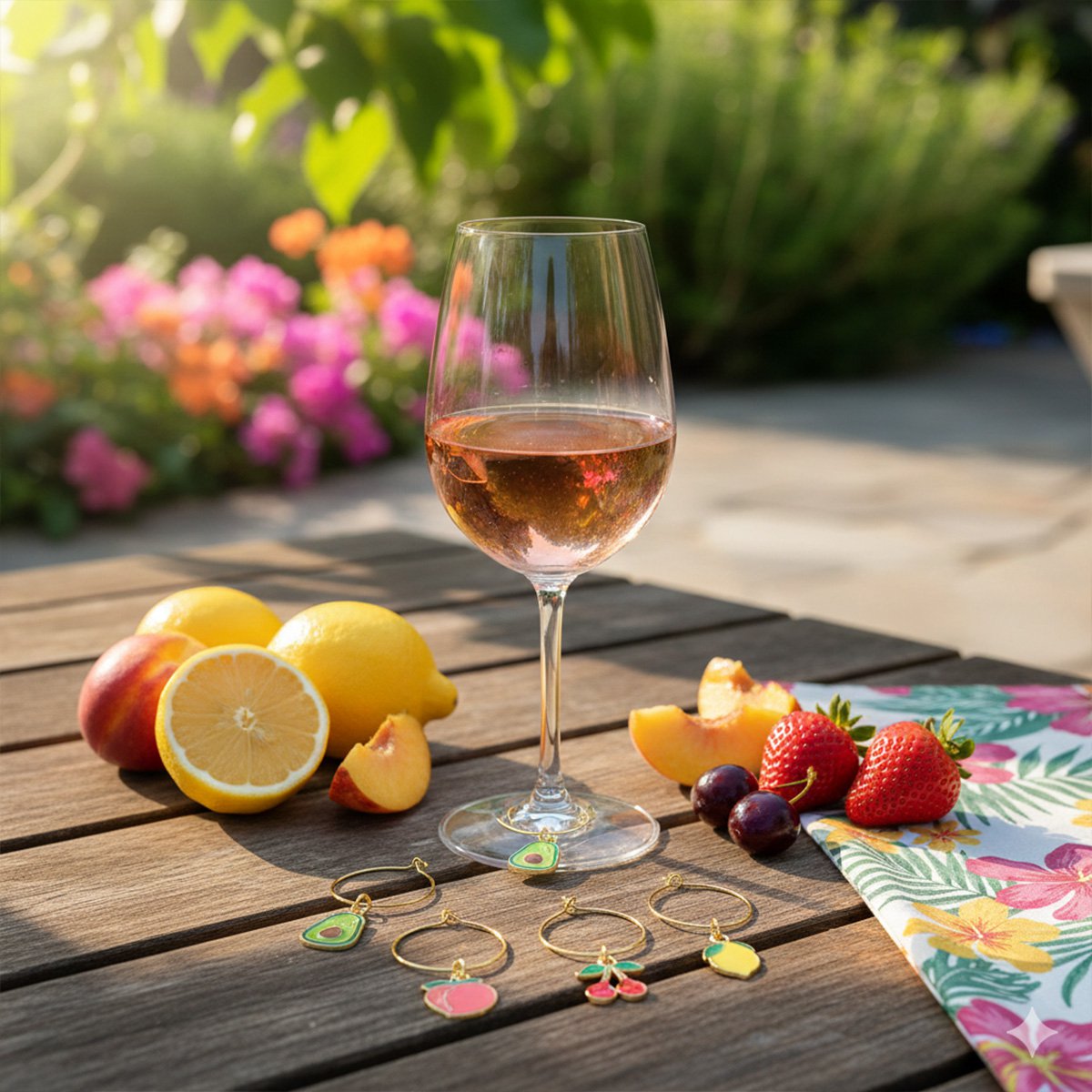 Fruit and vegetable glass brands - set of 6